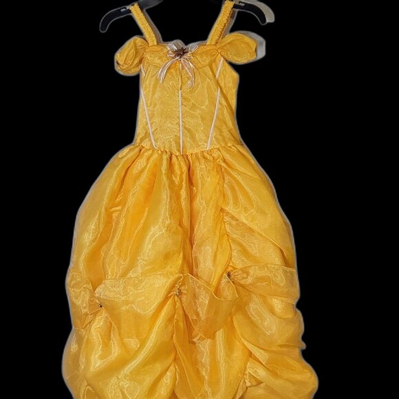 DISNEY Beauty And The Beast,  Princess Belle Costume SIZE 6 - Picture 1 of 9